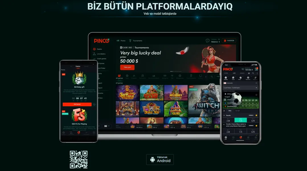 Pinco yukle — mobil giriş üçün ən rahat yol